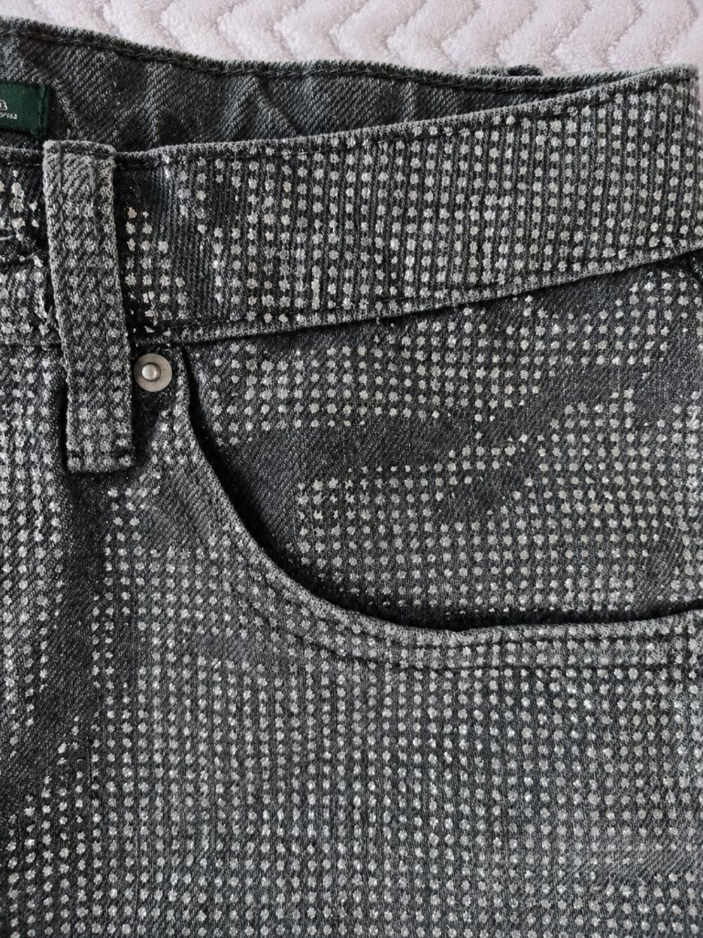Wild Fable EasyRigid Rhinestone Studded Jeans Gray Size 00 NWT - Picture 8 of 13